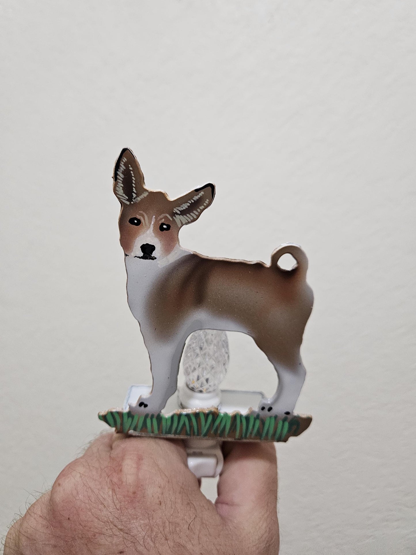 Basenji Art as a Night Light- made out of durable, air-brushed steel