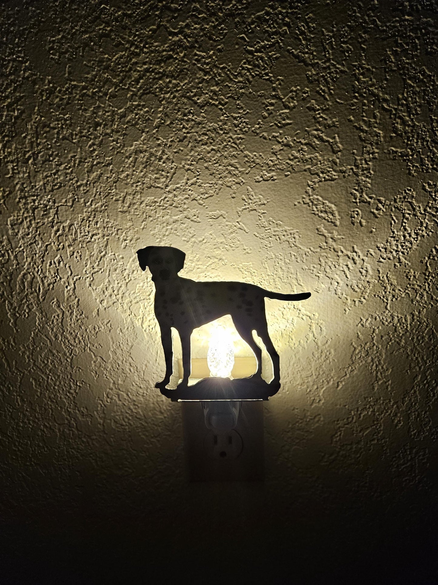 Dalmatian Art as a Night Light- made from durable, air-brushed steel