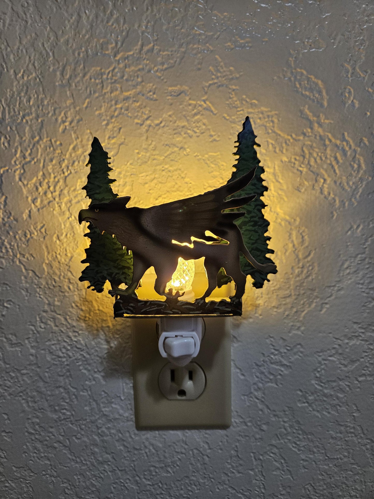 Griffin amongst the Trees- made from durable, hand-painted steel