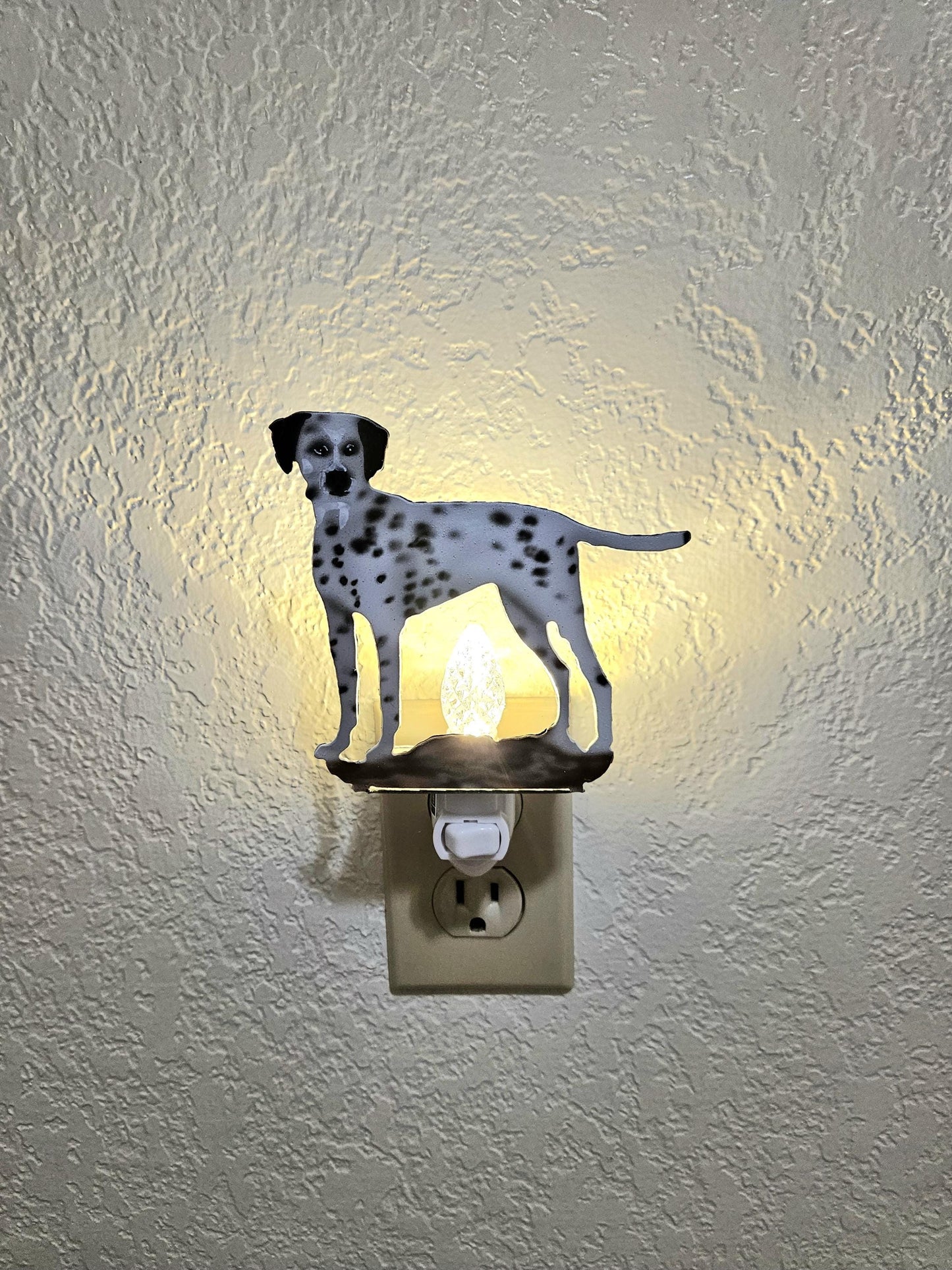 Dalmatian Art as a Night Light- made from durable, air-brushed steel