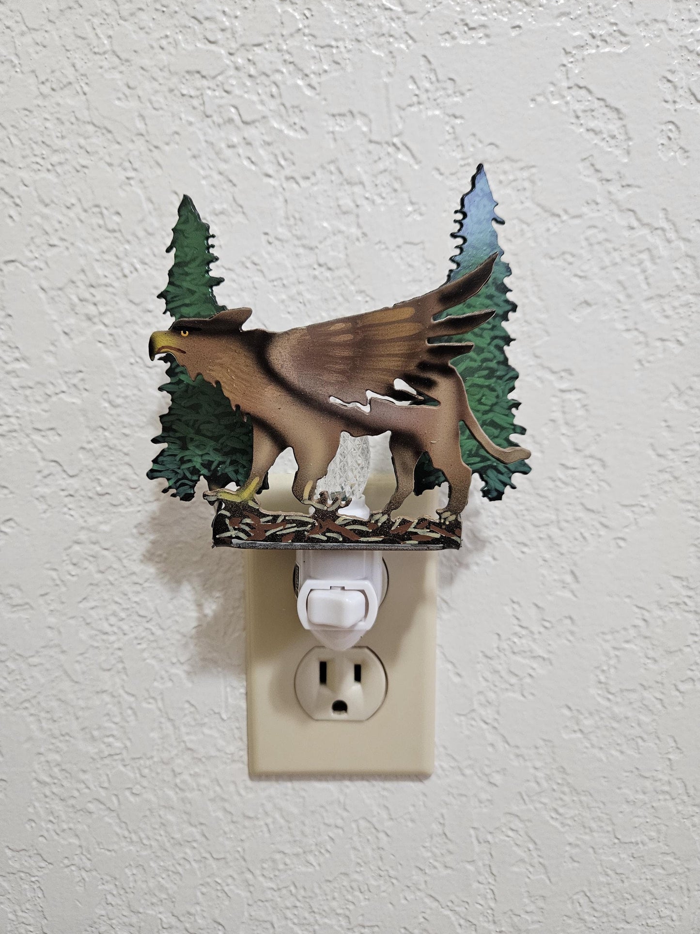 Griffin amongst the Trees- made from durable, hand-painted steel