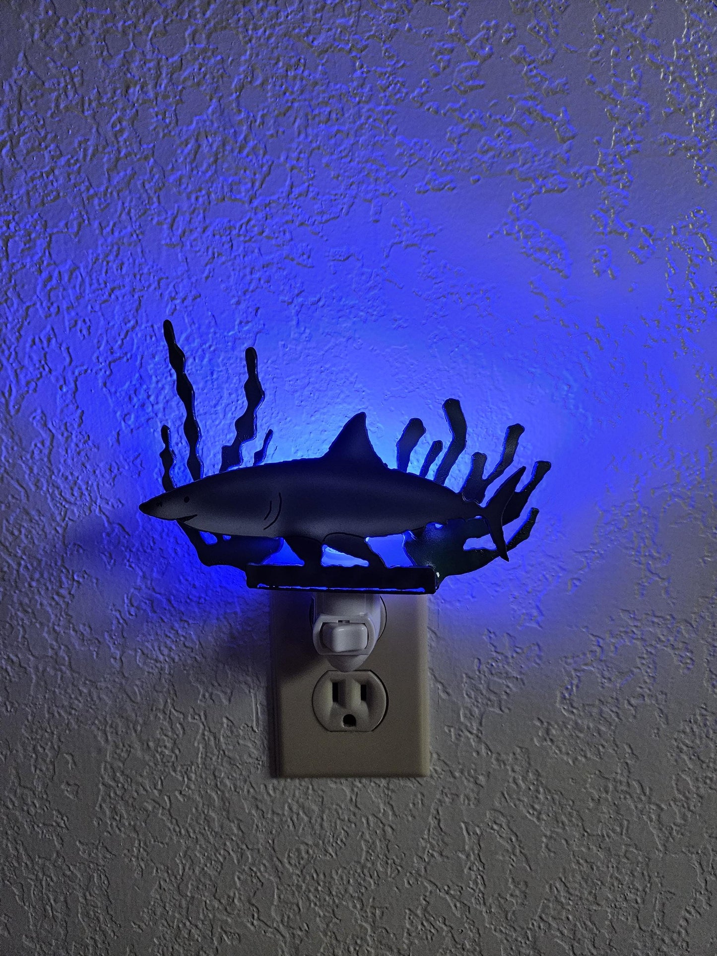 Great White Shark Night Light- made out of durable, hand-painted steel