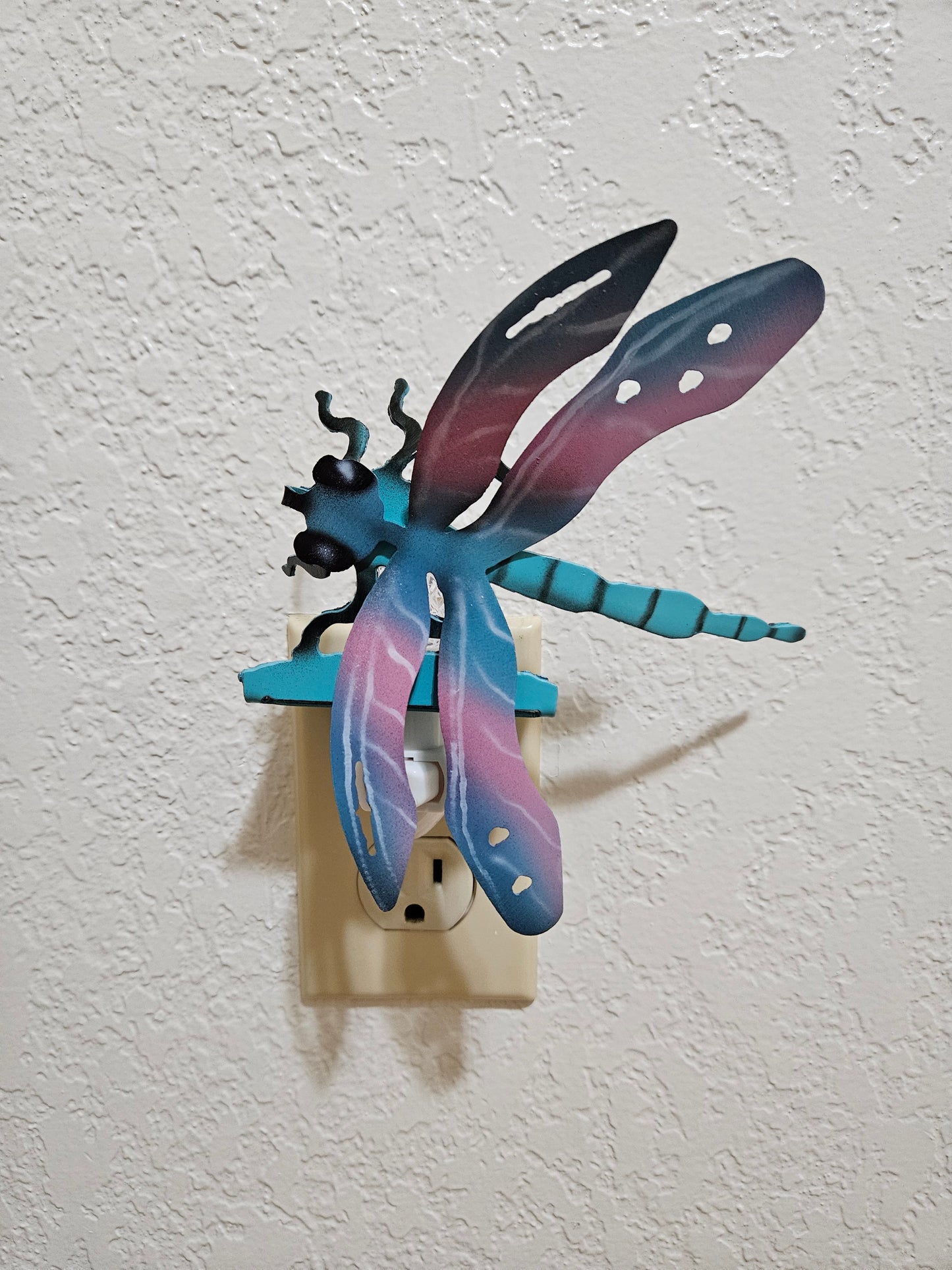 Dragonfly Art in the form of a 3D Night Light made out of Durable Steel