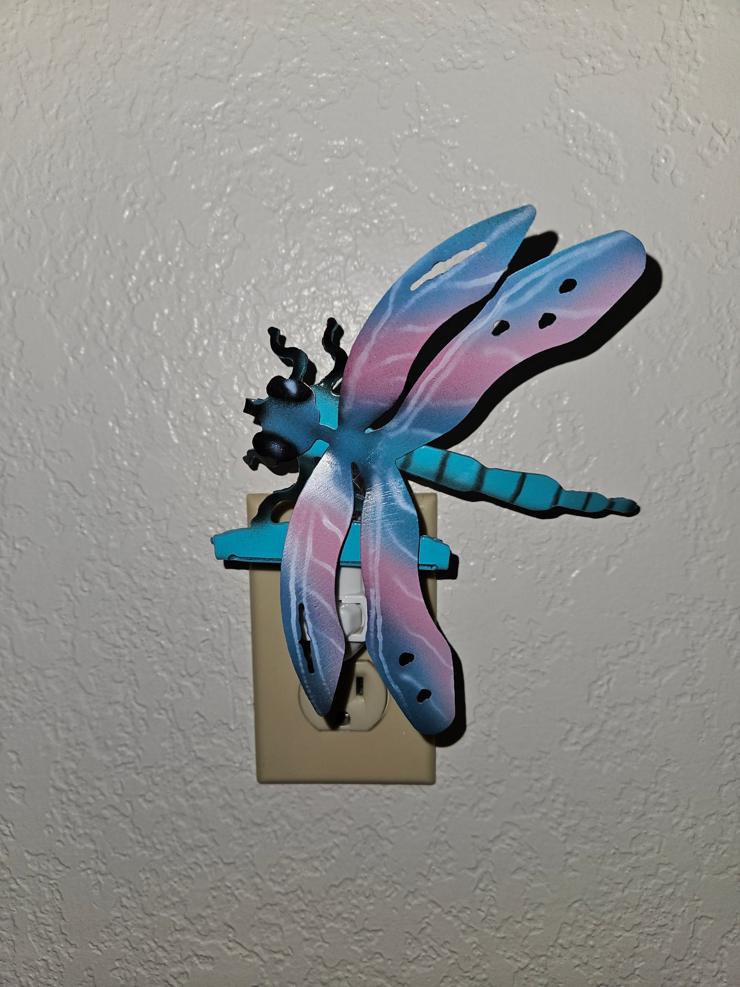 Dragonfly Art in the form of a 3D Night Light made out of Durable Steel