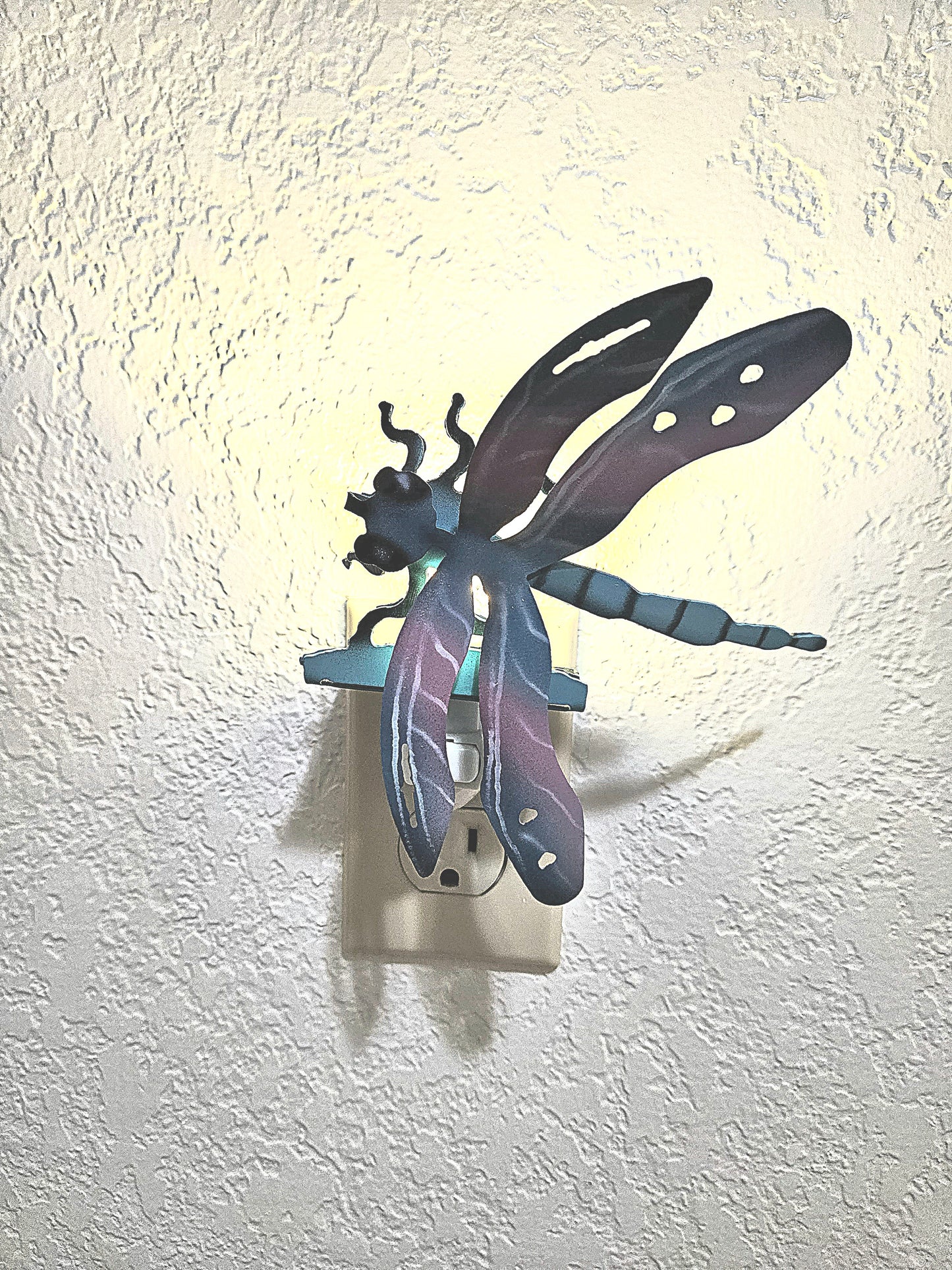 Dragonfly Art in the form of a 3D Night Light made out of Durable Steel