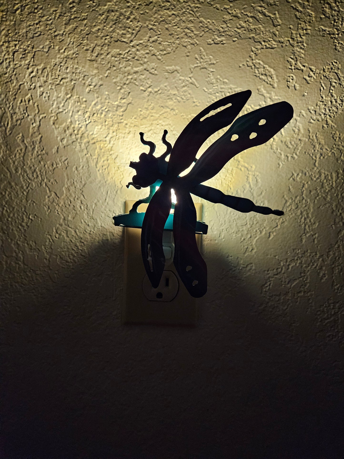 Dragonfly Art in the form of a 3D Night Light made out of Durable Steel