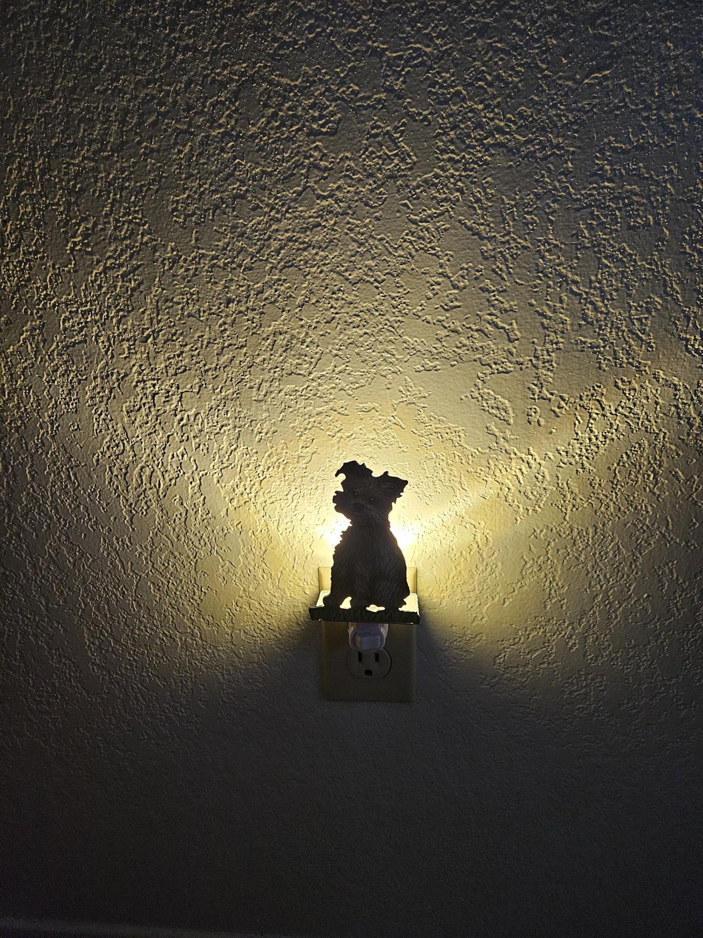 Yorkie Art as a Night Light- made out of durable, hand-painted steel